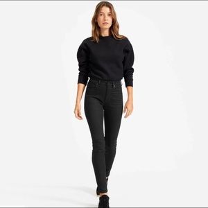 Everlane high rise skinny black 24 ankle jeans